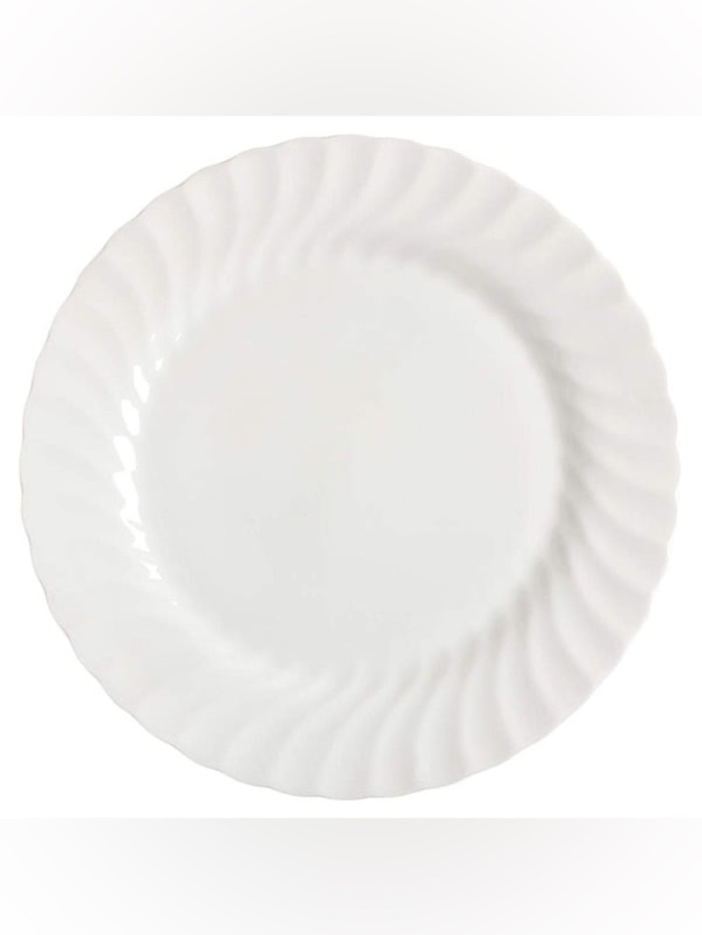 Wedgwood Candlelight White Scalloped Porcelain 11” Dinner Plate